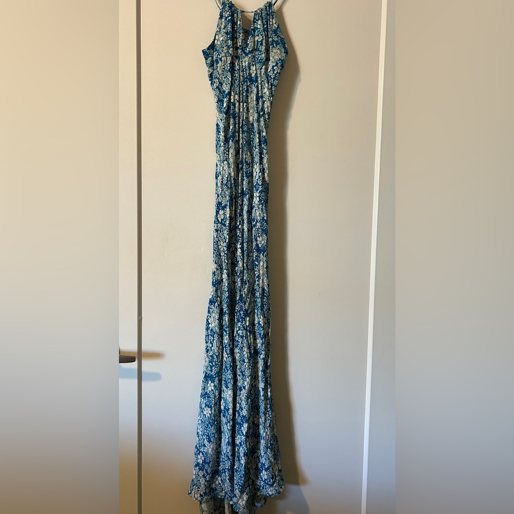 Free People Blue Floral Maxi Dress